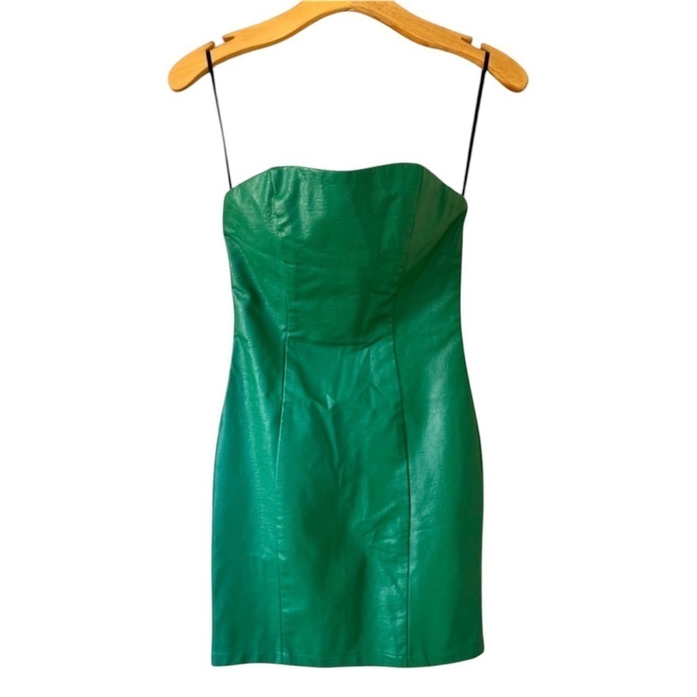 Princess Polly Nwt Women’s Green Elyse Strapless Mini Dress